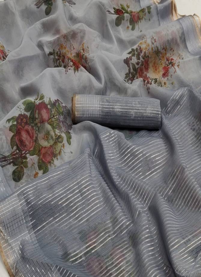 Rajyog Organza Latest Designer Casual Wear Silk Soft Weaving Saree Collection